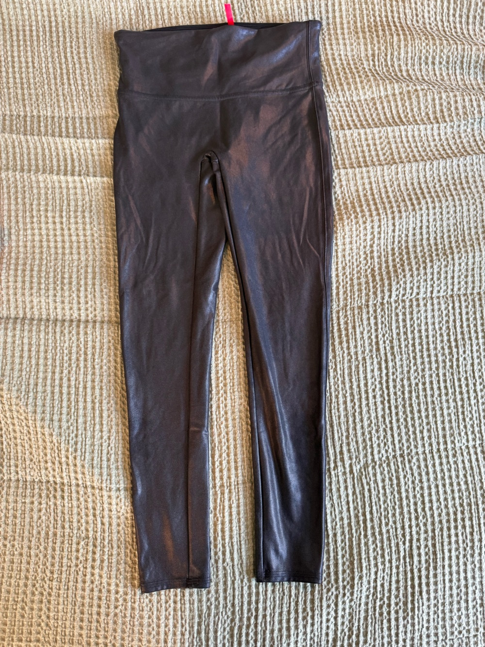 SPANX Black High-Waist Shaping Leggings with Red Label